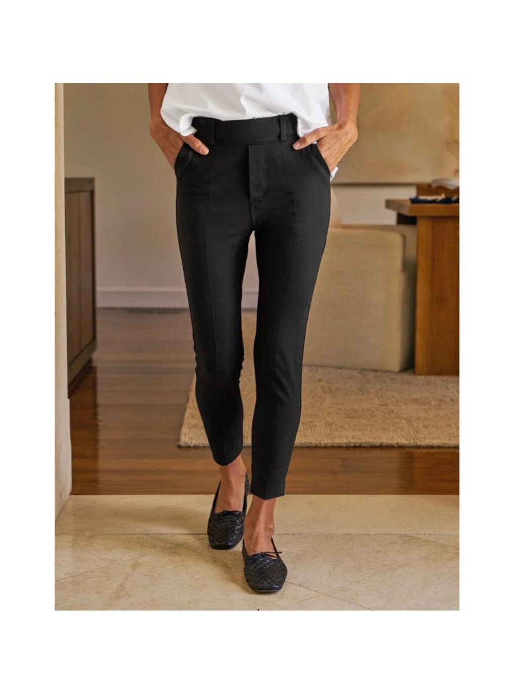 Frank & Eileen Murphy Billion Dollar Pant Black, Size L, New without Tag